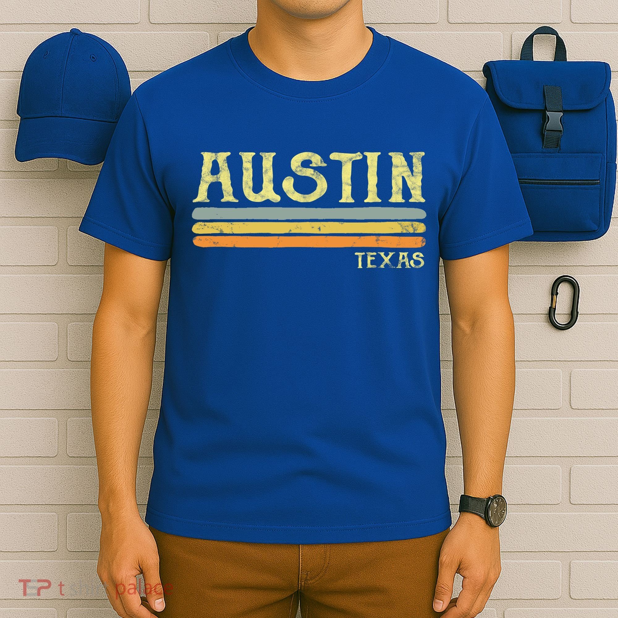 Vintage Austin Texas Tx Cute Gift Retro Love Gift Souvenir T-Shirt