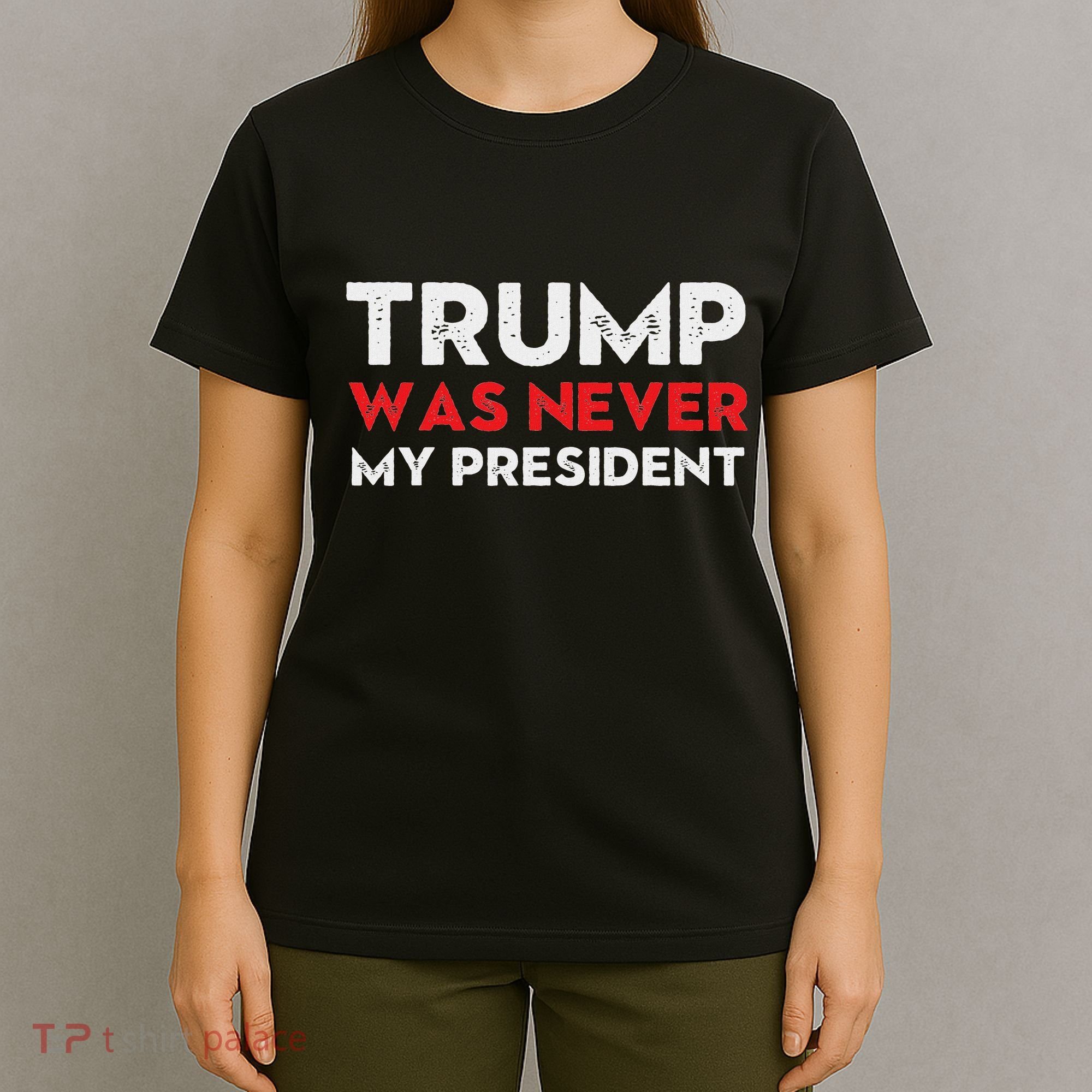 Vintage Anti Trump Was Never My President Trump Lost 8645 T-Shirt