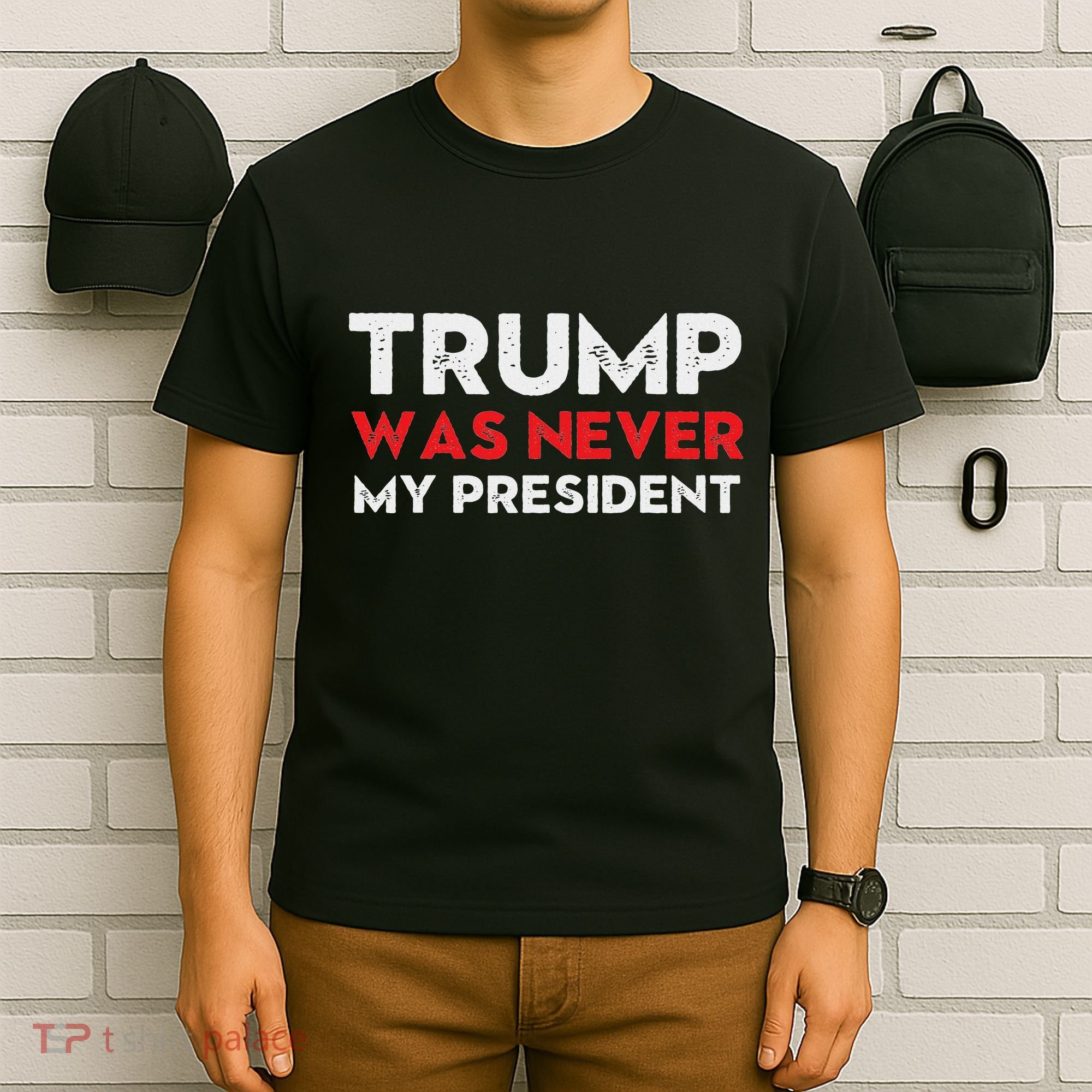 Vintage Anti Trump Was Never My President Trump Lost 8645 T-Shirt