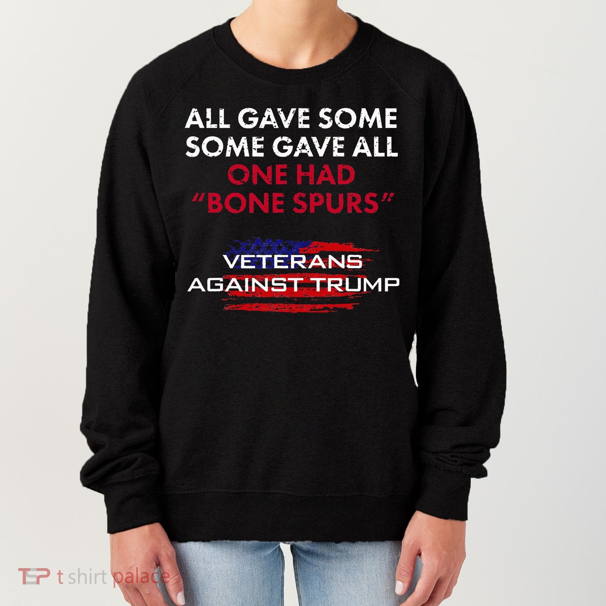 Veterans Anti Trump Draft Dodger Bone Spurs For Vets Women's Sweatshirt