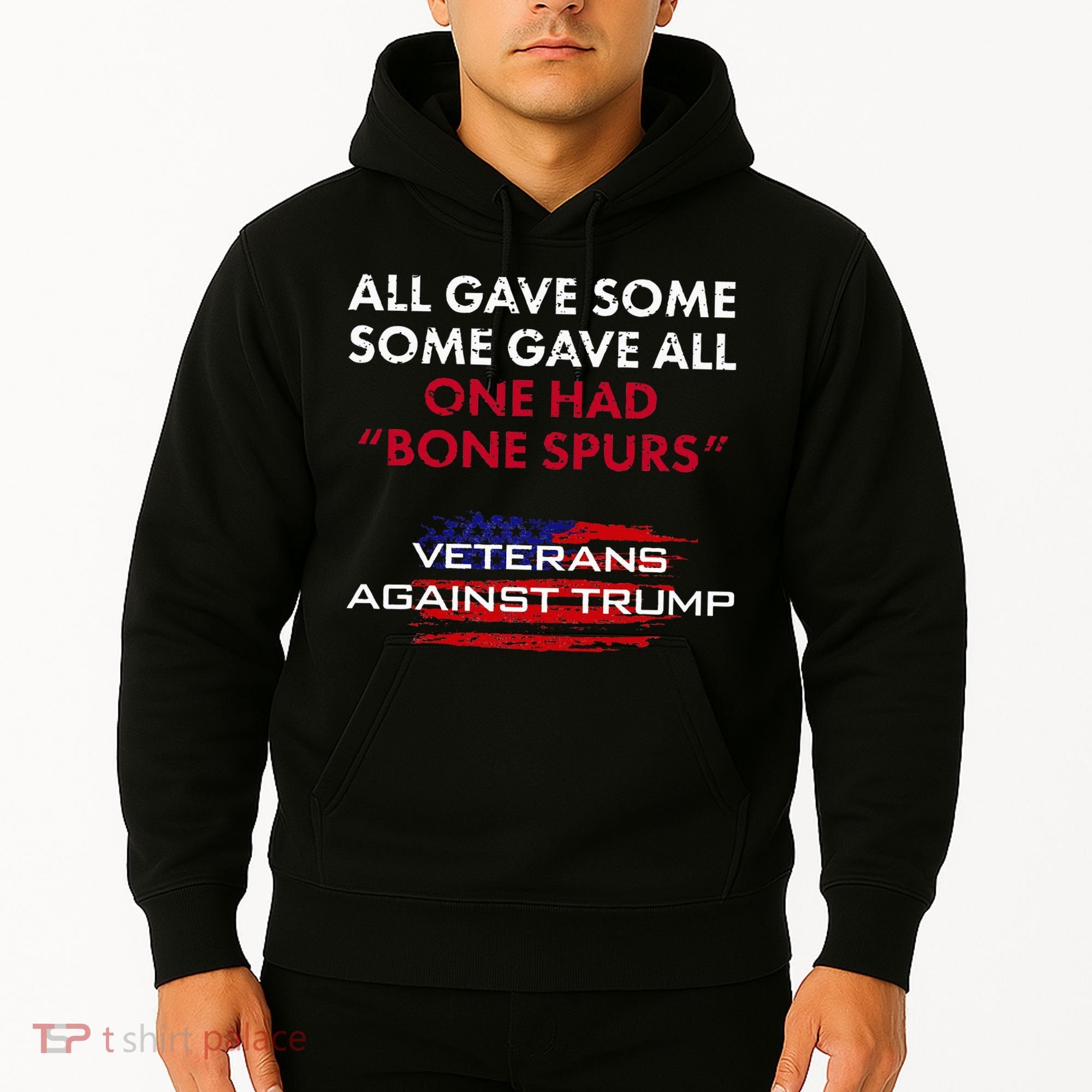 Veterans Anti Trump Draft Dodger Bone Spurs For Vets Hoodie