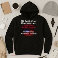 Veterans Anti Trump Draft Dodger Bone Spurs For Vets Hoodie thumb 3