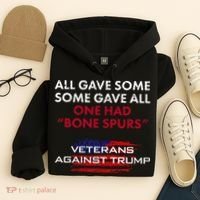 Veterans Anti Trump Draft Dodger Bone Spurs For Vets Hoodie thumb 4