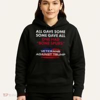 Veterans Anti Trump Draft Dodger Bone Spurs For Vets Hoodie thumb 5