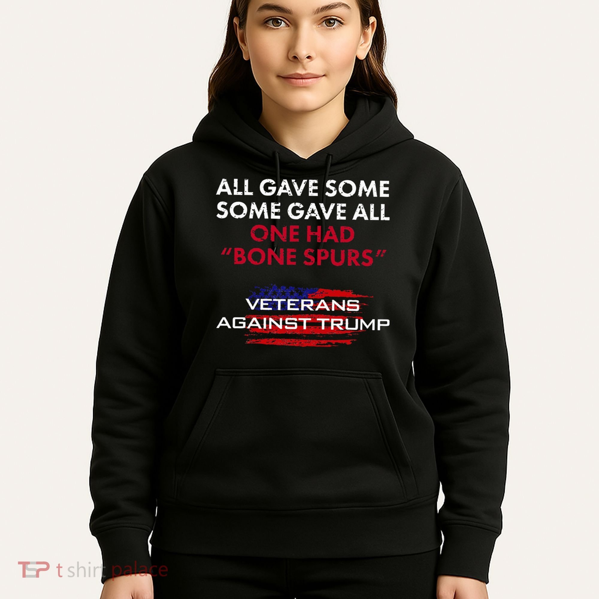 Veterans Anti Trump Draft Dodger Bone Spurs For Vets Hoodie