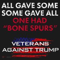 Veterans Anti Trump Draft Dodger Bone Spurs For Vets Apron thumb 3