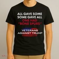 Veterans Anti Trump Draft Dodger Bone Spurs For Vets T-Shirt thumb 3