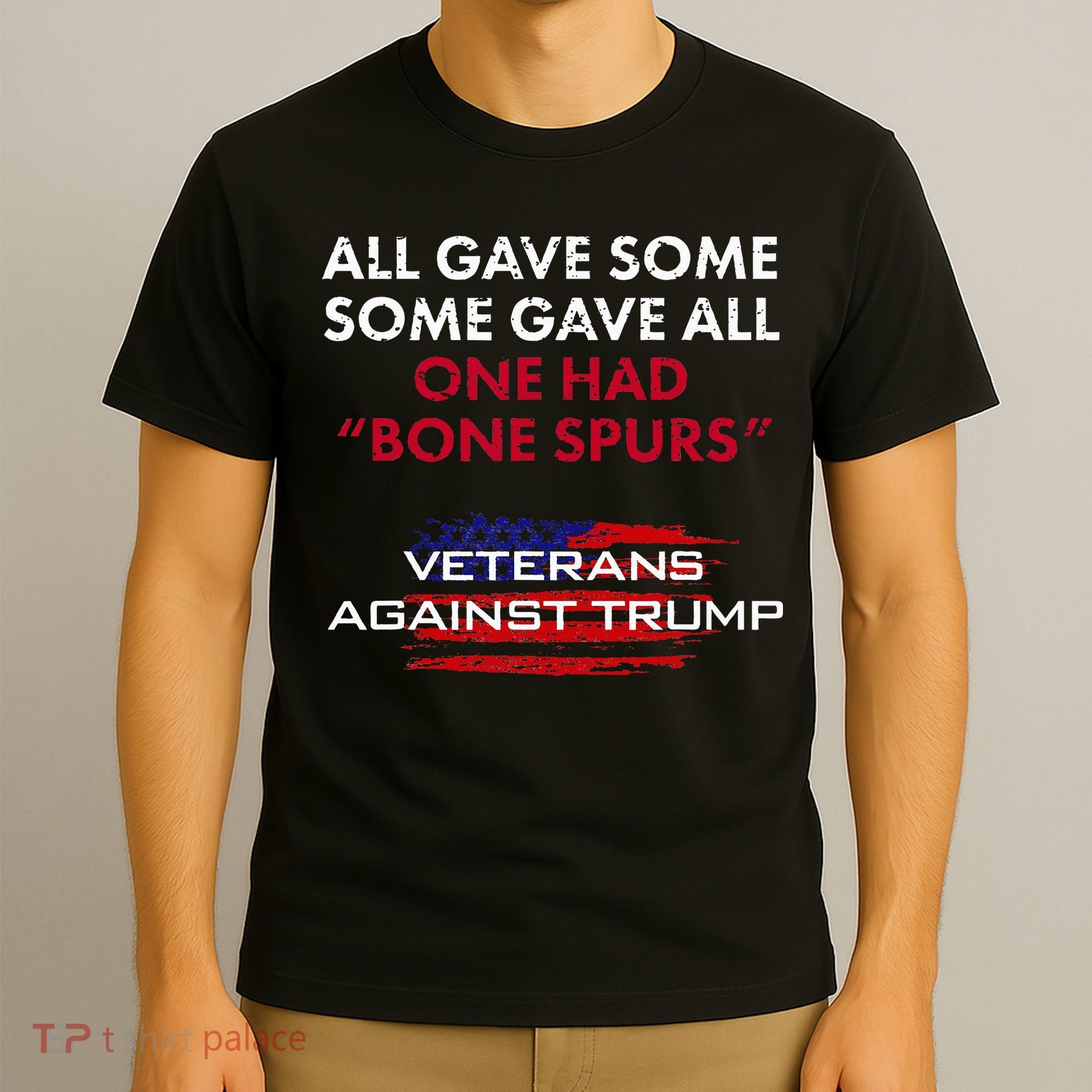 Veterans Anti Trump Draft Dodger Bone Spurs For Vets T-Shirt