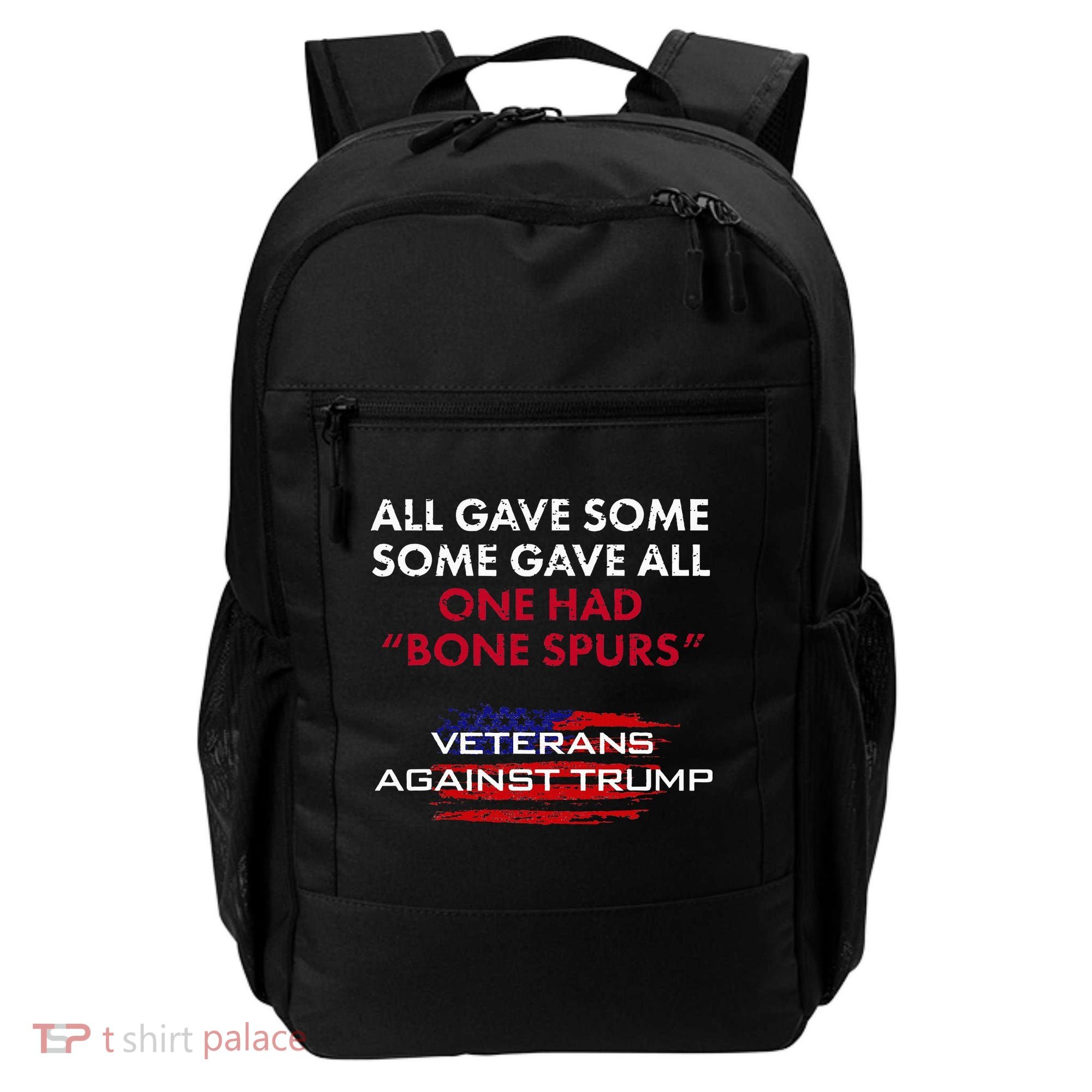 Veterans Anti Trump Draft Dodger Bone Spurs For Vets Backpack