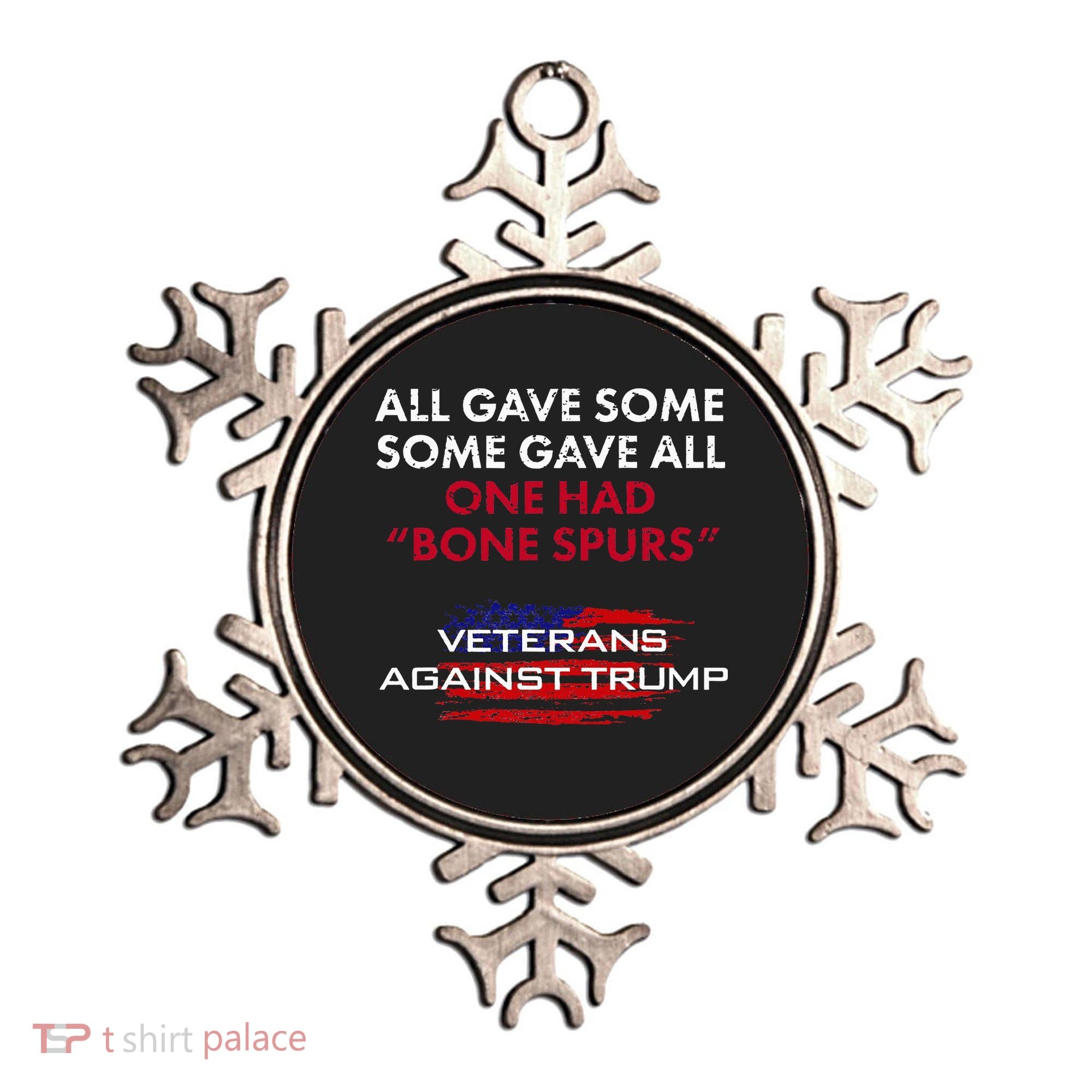 Veterans Anti Trump Draft Dodger Bone Spurs For Vets Ornament