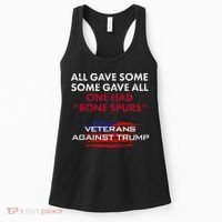 Veterans Anti Trump Draft Dodger Bone Spurs For Vets Women's Tank Top thumb 0