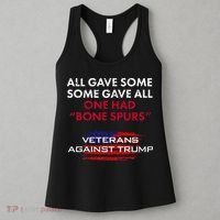 Veterans Anti Trump Draft Dodger Bone Spurs For Vets Women's Tank Top thumb 3