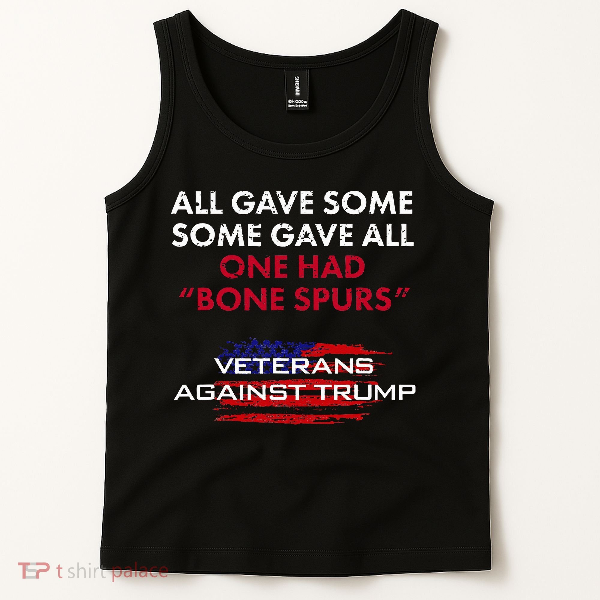Veterans Anti Trump Draft Dodger Bone Spurs For Vets Tank Top