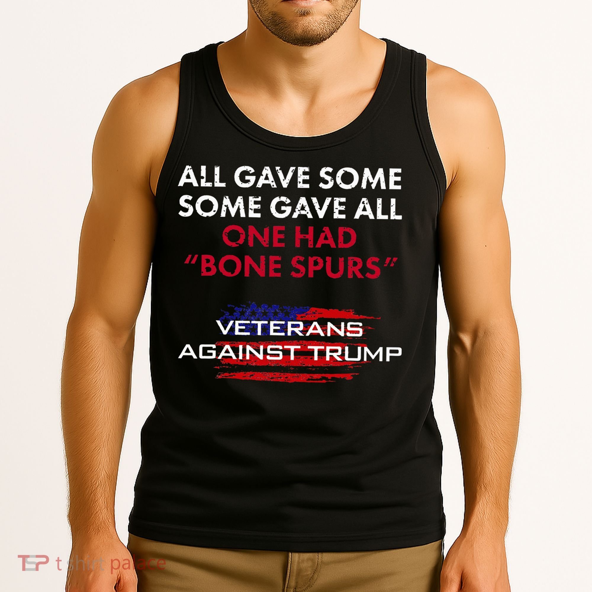 Veterans Anti Trump Draft Dodger Bone Spurs For Vets Tank Top