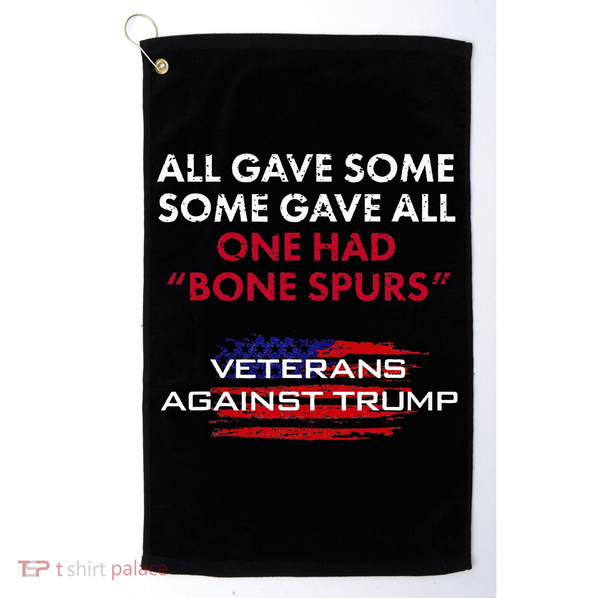 Veterans Anti Trump Draft Dodger Bone Spurs For Vets Golf Towel
