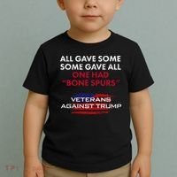 Veterans Anti Trump Draft Dodger Bone Spurs For Vets Toddler T-Shirt thumb 2