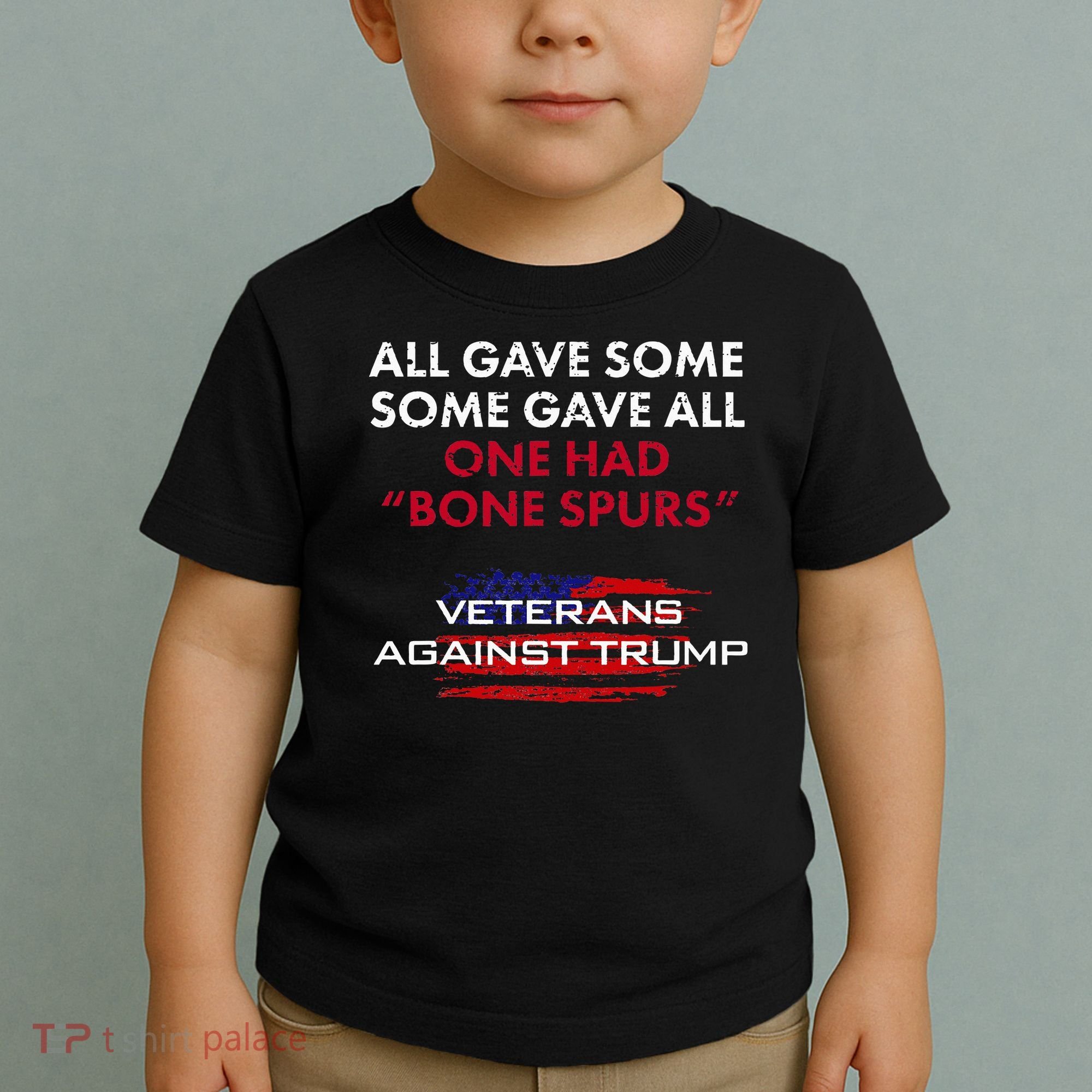 Veterans Anti Trump Draft Dodger Bone Spurs For Vets Toddler T-Shirt