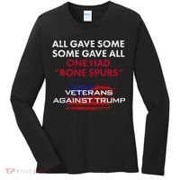Veterans Anti Trump Draft Dodger Bone Spurs For Vets Women's Long Sleeve Shirt thumb 0
