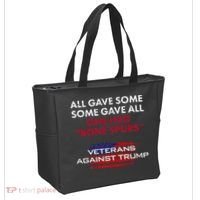 Veterans Anti Trump Draft Dodger Bone Spurs For Vets Tote Bag thumb 2
