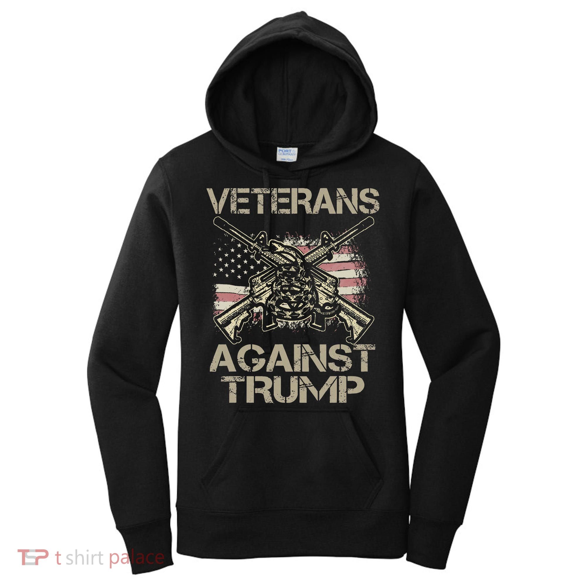 Veterans Against Trump Military Anti Trump Vet Women's Hoodie