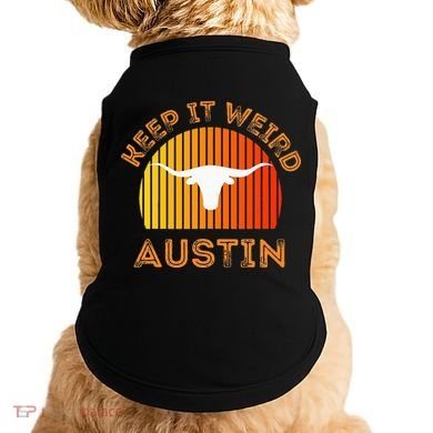 Vintage Austin TX Distressed Keep It Weird Texas Doggie Tank