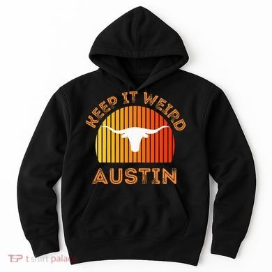 Vintage Austin TX Distressed Keep It Weird Texas Hoodie