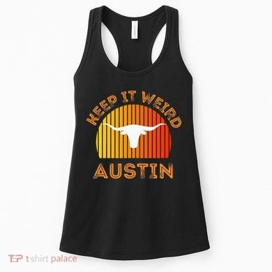 Vintage Austin TX Distressed Keep It Weird Texas Women's Tank Top