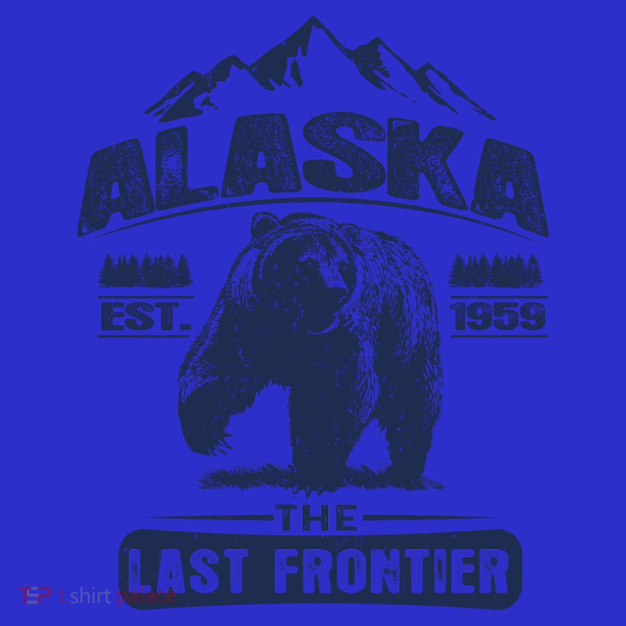 Vintage Alaska The Last Frontier Bear Alaska Gift T-Shirt