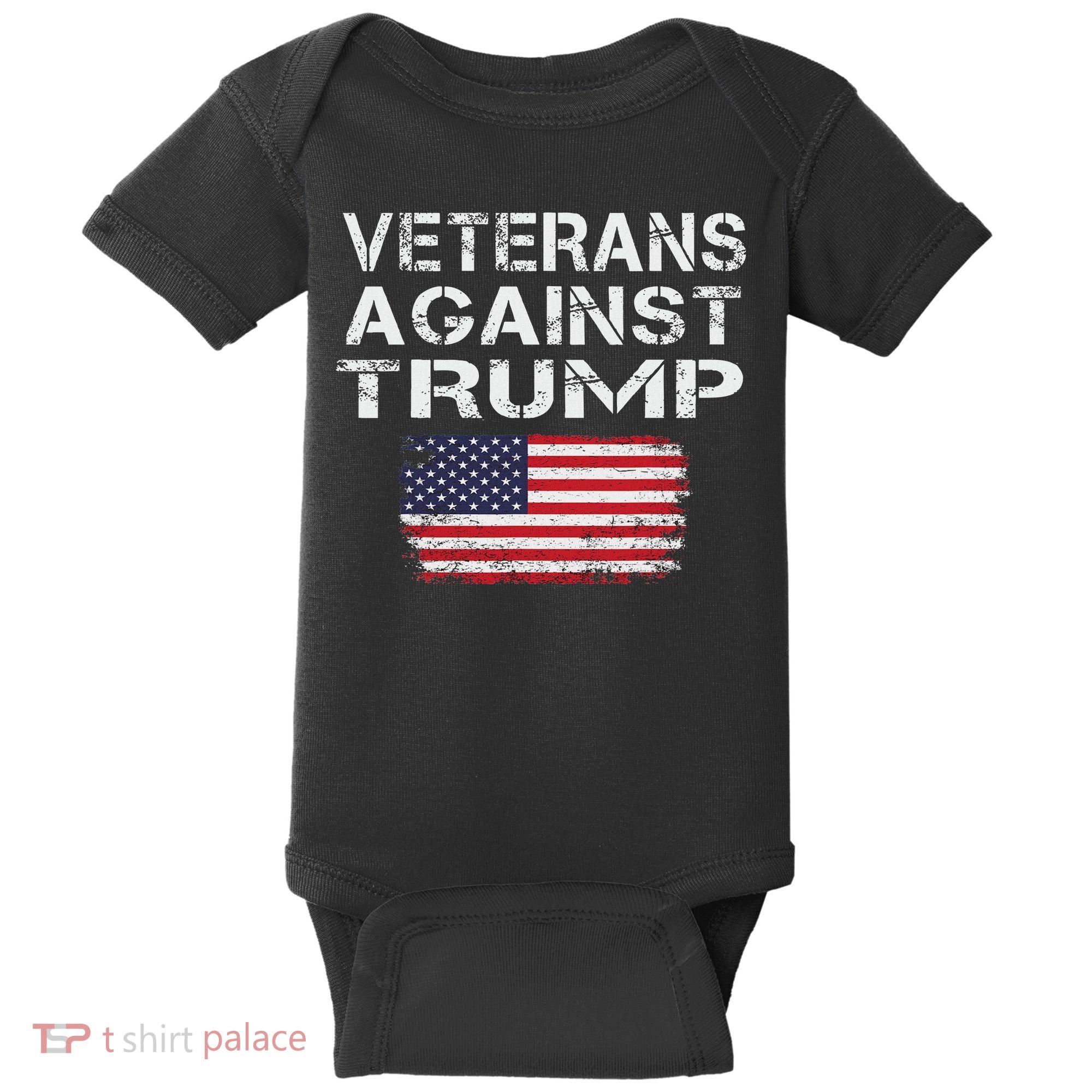 Veterans Against Trump Military Vets Oppose Trump Baby Bodysuit