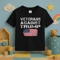 Veterans Against Trump Military Vets Oppose Trump Toddler T-Shirt thumb 3