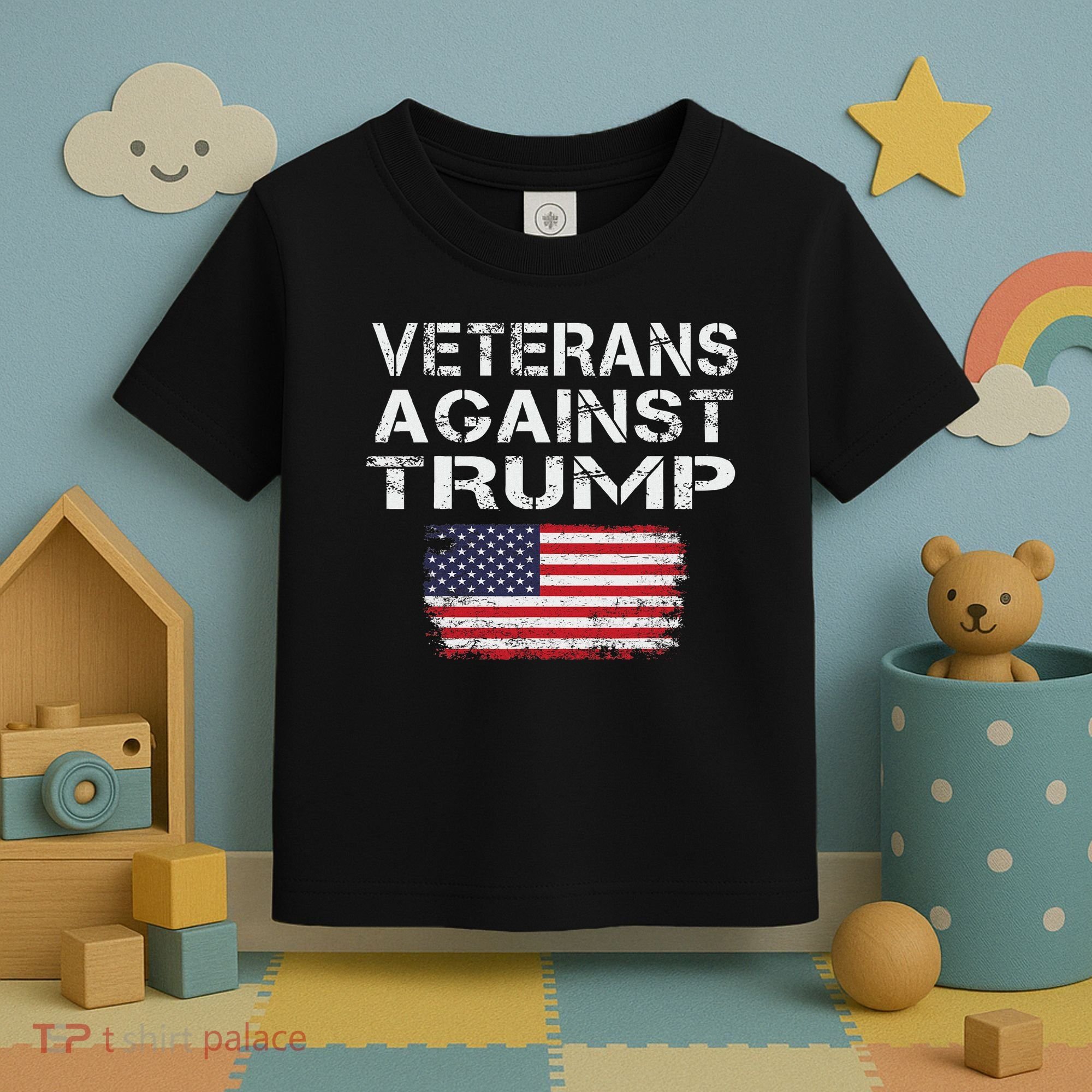 Veterans Against Trump Military Vets Oppose Trump Toddler T-Shirt