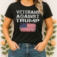 Veterans Against Trump Military Vets Oppose Trump Women's T-Shirt thumb 2