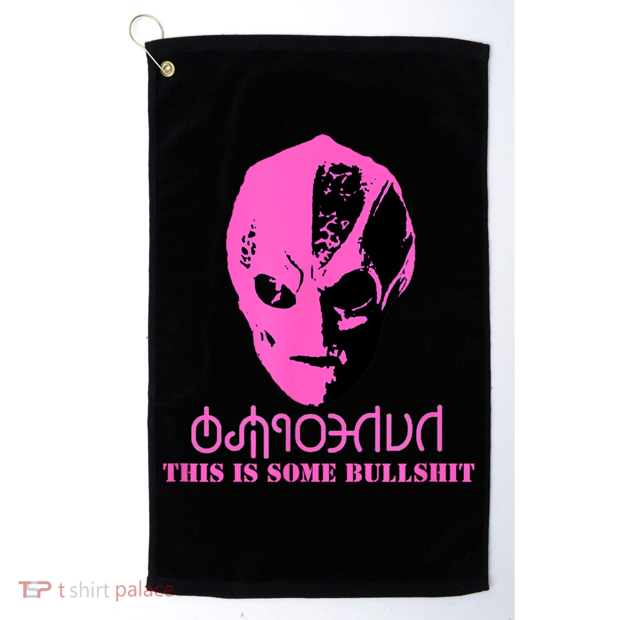 Vanderspeigle Alien This Some Bullshit | Funny Golf Towel