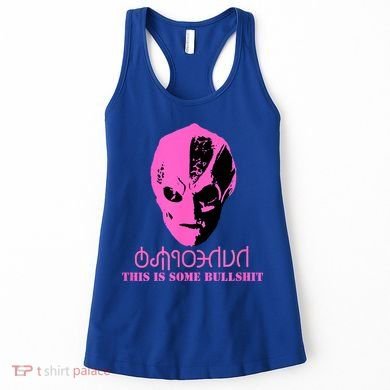 Vanderspeigle Alien This Some Bullshit | Funny Women's Tank Top