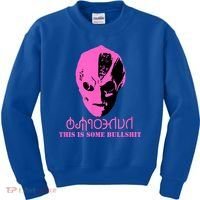 Vanderspeigle Alien This Some Bullshit | Funny Kids Sweatshirt thumb 0