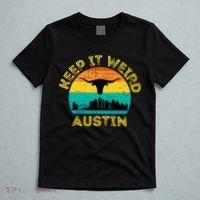 Vintage Austin Texas Keep It Weird Sunset T-Shirt thumb 5