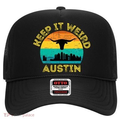 Vintage Austin Texas Keep It Weird Sunset Hat