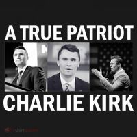 Vintage A True Patriot Charlie Kirk Photo T-Shirt thumb 7