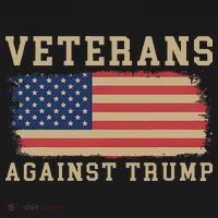 Veterans Against Trump Vintage Usa American Flag Military T-Shirt thumb 7