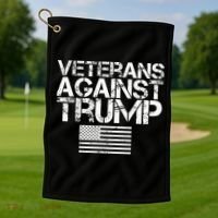 Veterans Against Trump  Golf Towel thumb 1