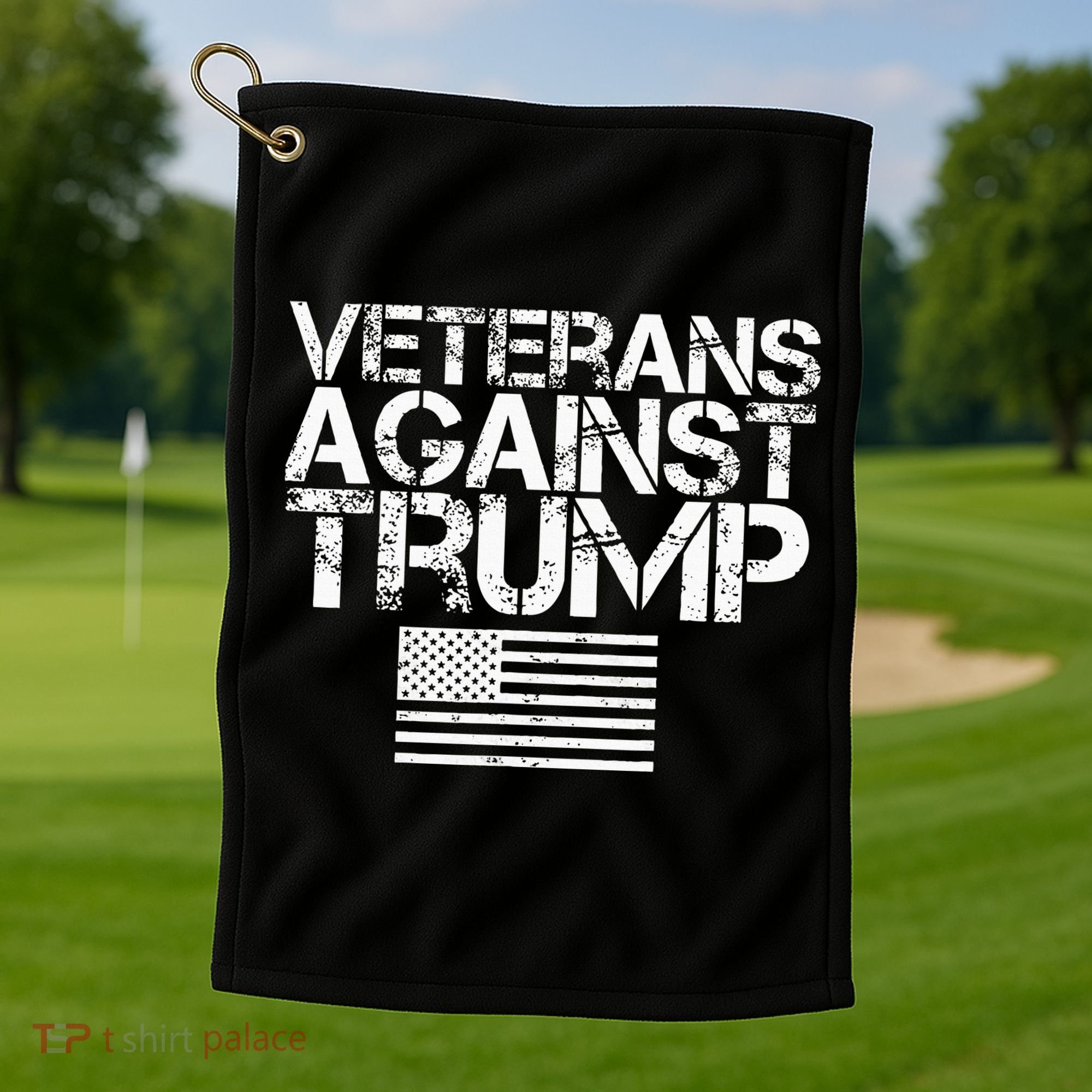 Veterans Against Trump  Golf Towel