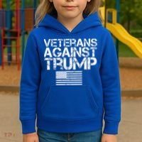 Veterans Against Trump  Kids Hoodie thumb 3