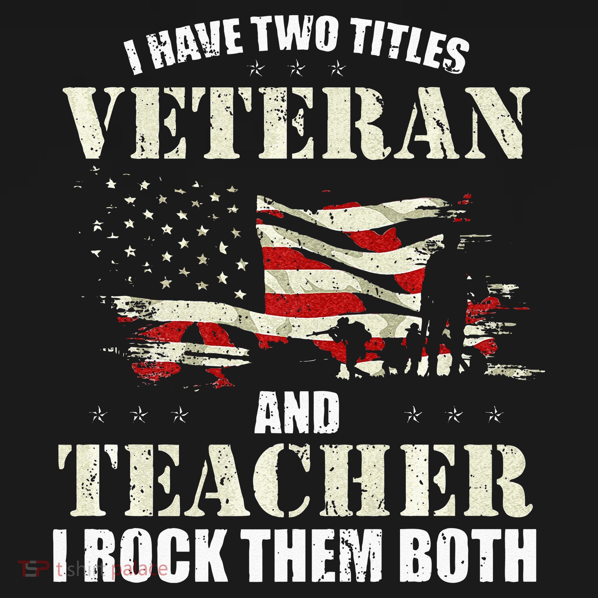 Veteran And Teacher And I Rock Them Both Funny Fathers Day Ornament