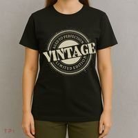 Vintage Age To Perfection Limited Edition Stamp Emblem T-Shirt thumb 4