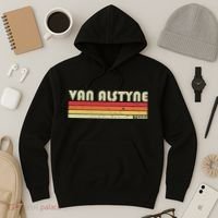 Van Alstyne Tx Texas Funny City Home Root Gift Retro 70s 80s Hoodie thumb 3