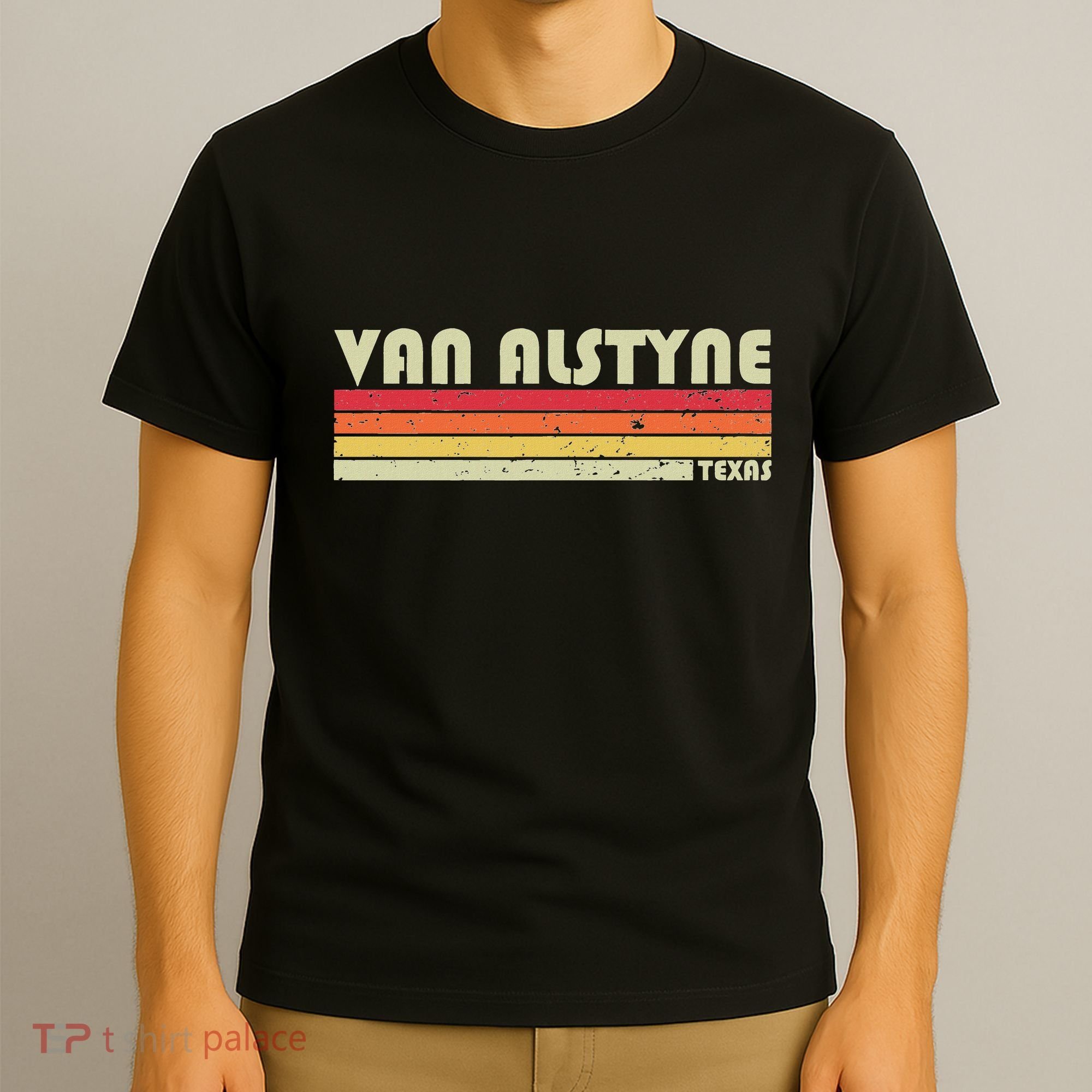 Van Alstyne Tx Texas Funny City Home Root Gift Retro 70s 80s T-Shirt