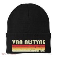 Van Alstyne Tx Texas Funny City Home Root Gift Retro 70s 80s Beanie thumb 0