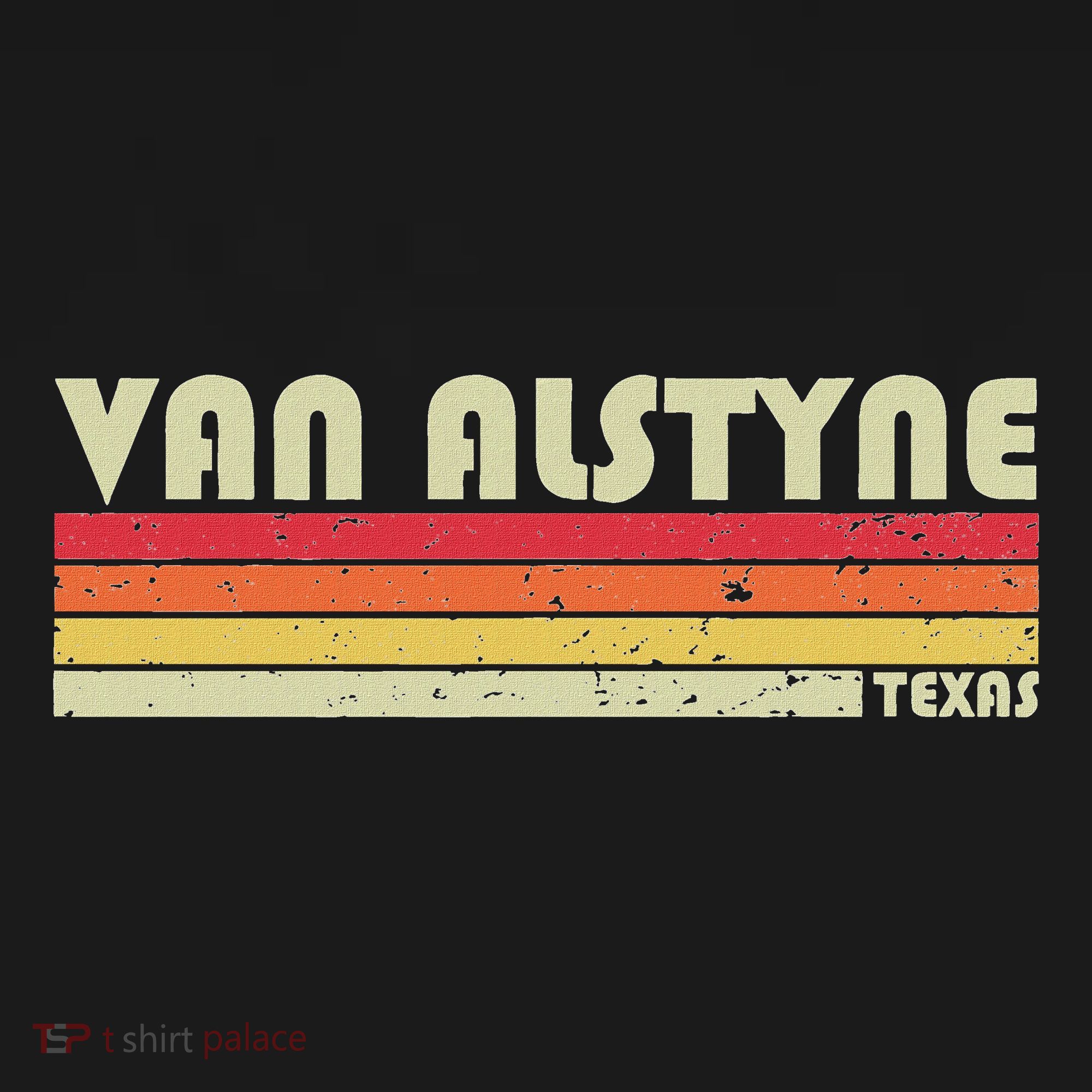 Van Alstyne Tx Texas Funny City Home Root Gift Retro 70s 80s Mousepad