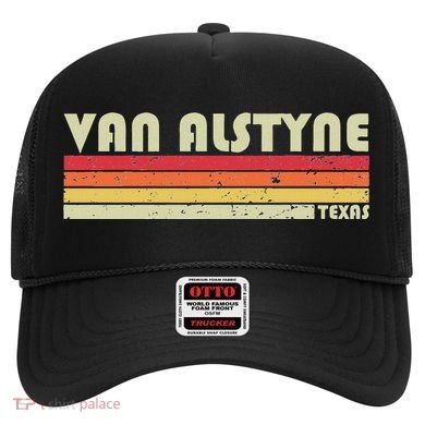 Van Alstyne Tx Texas Funny City Home Root Gift Retro 70s 80s Hat