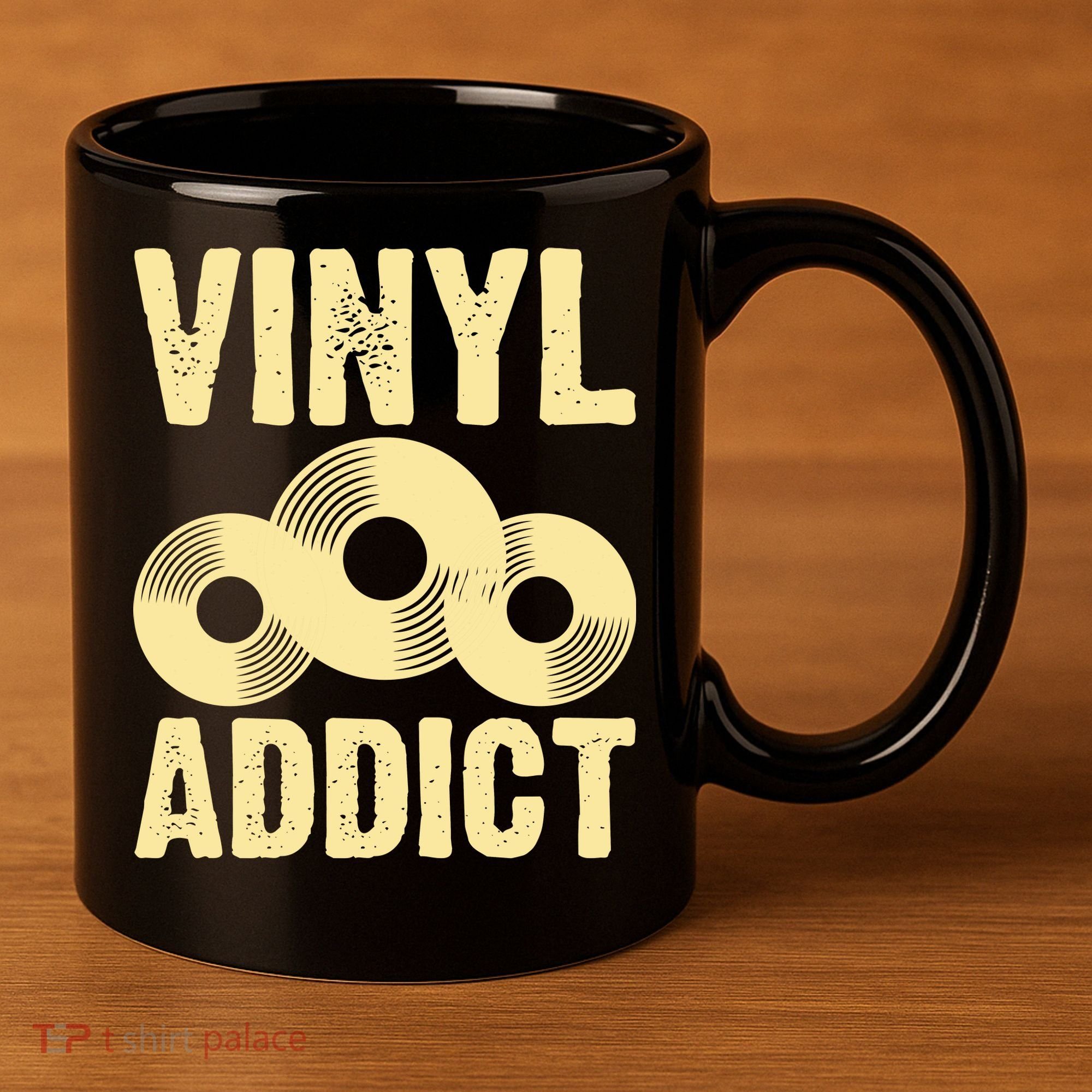 Vinyl Addict 11oz C Handle Ceramic Mug